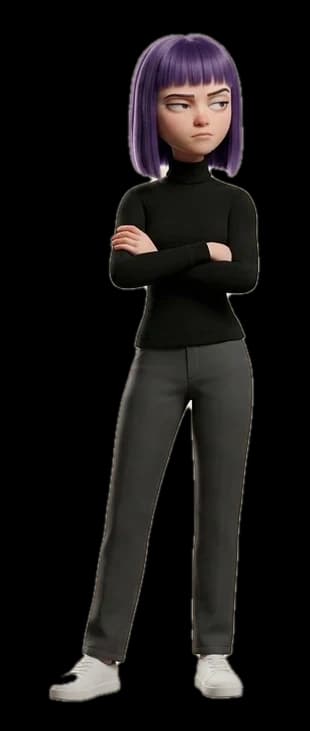 Emma, assistente virtual do Marlon, de corpo inteiro